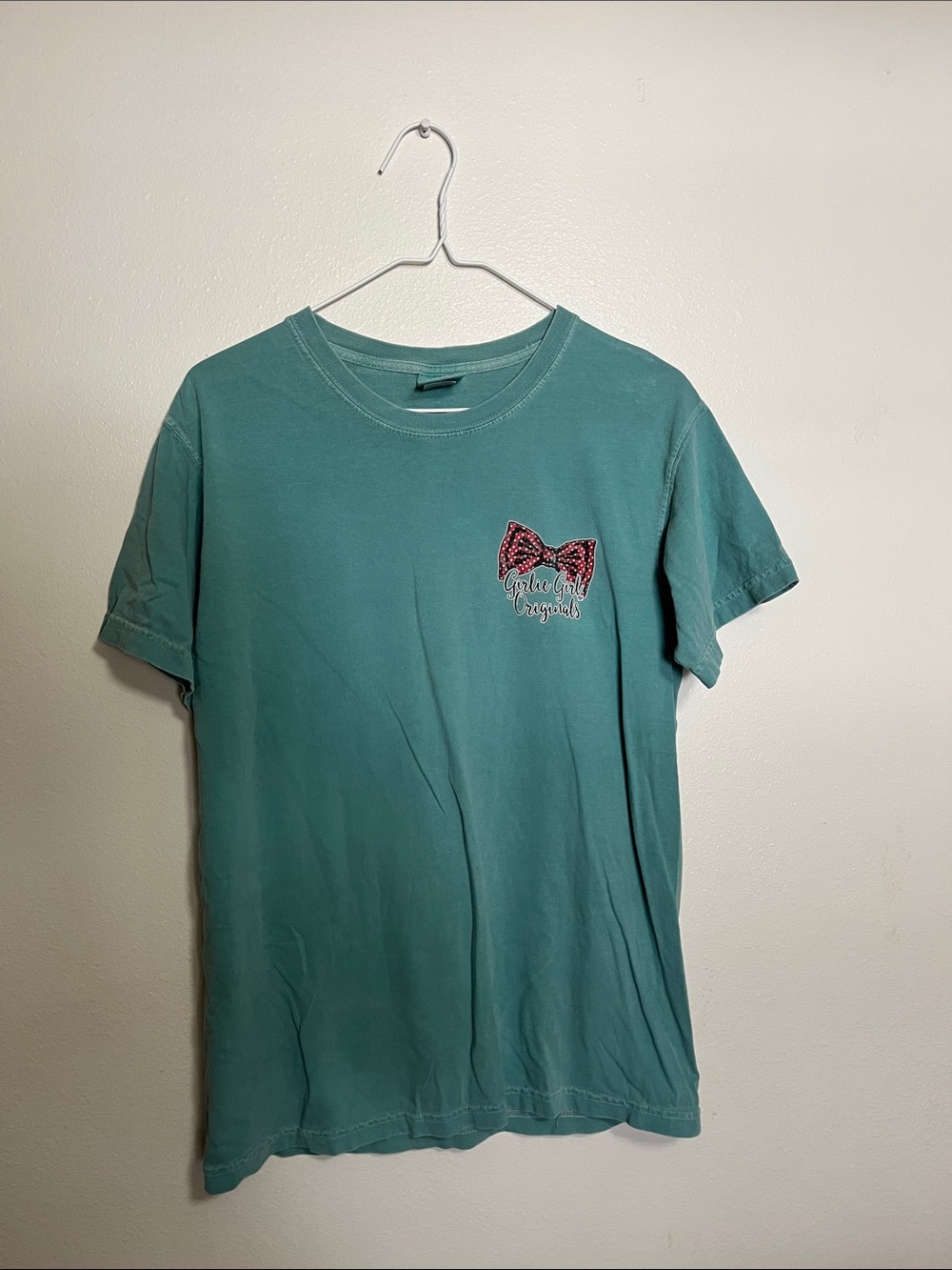 Comfort Colors Teal Short Sleeve Tee back graphic life is better in boots